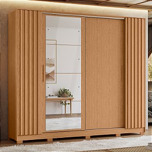 Guarda Roupa 4 Portas Jacaranda Freijo / Off White