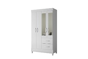 Guarda Roupa 4 Portas Mobi Branco Biflex - Albatroz