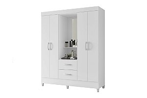 Guarda Roupa 4 Portas Mobi Capelinha Branco Biflex