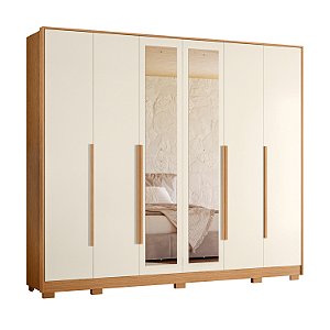 Guarda Roupa 6 Portas Fascinio Freijo / Off White