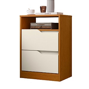 Mesa de Cabeceira Sole Cinamomo / Off White Flex - Albatroz