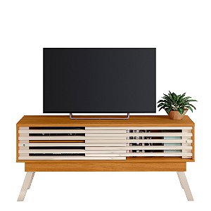 Bancada Rack Frizz 1.5 Cinamomo / Off White - Madetec