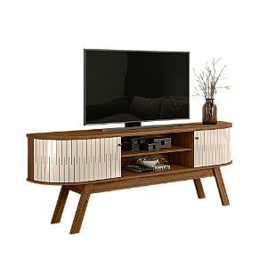 Bancada Rack Valencia Naturale / Off White - Madetec