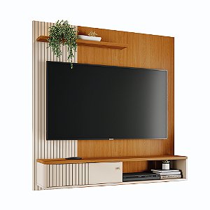 Bancada Suspensa Rack Aurora Cinamomo / Off White - Madetec