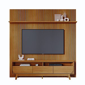 Composição Luna Rack Bancada Cumaru - Madetec