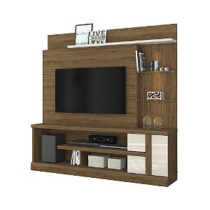 Home Theater Rack Alan Naturale / Off White - Madetec