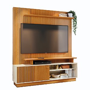 Home Theater Rack Ares Cinamomo / Off White - Madetec