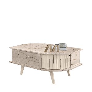 Mesa de Centro Indianopolis Calacata / Off White - Madetec