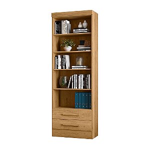 Armario Livreiro 2 Gavetas 3420 Freijo Toq - Qmovi