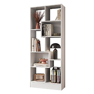 Armário Livreiro com 8 Nichos 4815 Branco - Qmovi