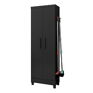 Armario Multiuso 2 Portas 879 Preto - Qmovi