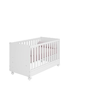 Berço Mini Cama Doce Sonho 1344 Branco - Qmovi