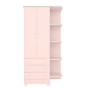 Guarda Roupa Roupeiro Doce Sonho 825 Rosa - Qmovi