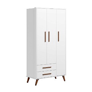 Guarda Roupa Roupeiro Q Encanto Retro 3830 Branco - Qmovi
