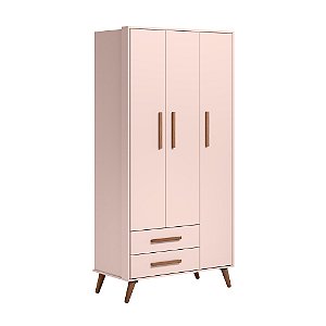 Guarda Roupa Roupeiro Q Encanto Retro 3830 Rosa - Qmovi