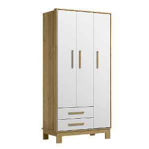 Guarda Roupa Roupeiro Q Encanto Slim 4340 Freijo / Branco