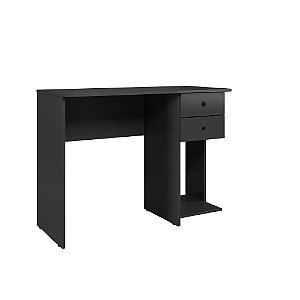 Mesa Escrivaninha 2 Gavetas 4115 Preto - Qmovi