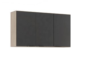 Armário Aéreo 3 Portas 120 Cm Firenze 94331 Avena / Grafito