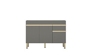 Balcão 3 Portas 1200 Line 2960 Gris - Kits Parana