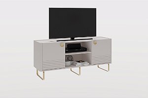 Bancada Rack Para Tv Bossa Off White - Grappa