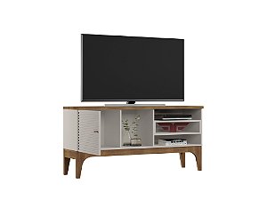 Bancada Rack Para TV Veneza Matte / Off White Grappa