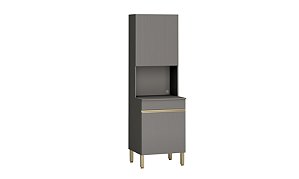 Paneleiro Armário Micro 2 Portas Line 2949 Gris