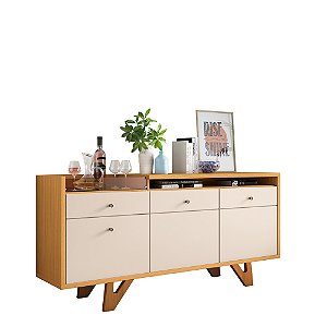 Buffet Aparador Sollare Cinamomo / Off White - HB