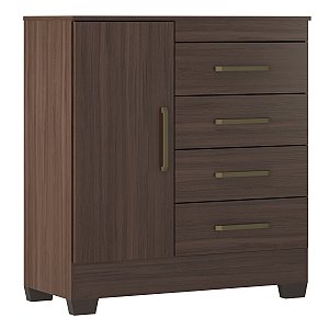 Cômoda 4 Gavetas Organizadora Montevideu Café Touch