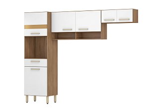 Cozinha Compacta 3 Peças Dama Amendola / Branco - Demóbile