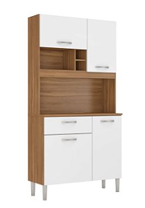 Cozinha Compacta 4 Portas Malta Amendola / Branco Demóbile