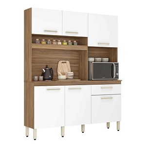 Cozinha Compacta 6 Portas Alamo Amendola Touch / Branco