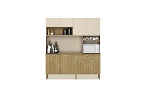 Cozinha Compacta Core 2984 Freijo / Vanilla - Kits Parana