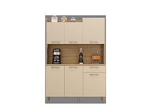 Cozinha Compacta Genova 2479 Freijo / Vanilla - Kits Parana
