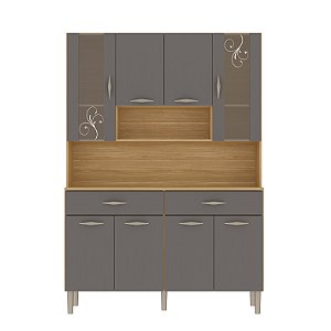 Cozinha Compacta Golden 8 Portas 197 Freijo / Gris