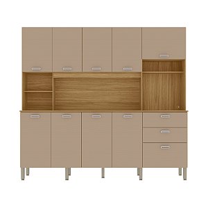 Cozinha Compacta Intense 2983 Freijo / Vanilla - Kits Parana