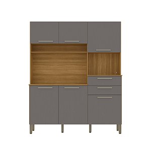 Cozinha Compacta Montesa 2907 Freijo / Gris - Kits Parana