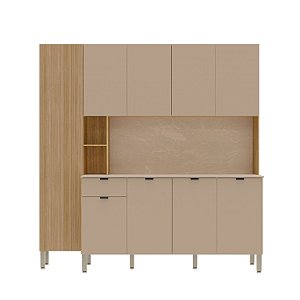 Cozinha Compacta Pulse 3011 Freijo / Vanilla - Kits Parana