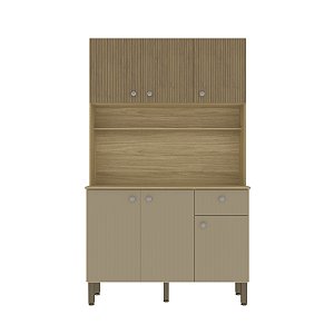 Cozinha Compacta Style 2491 Freijo / Vanilla - Kits Parana