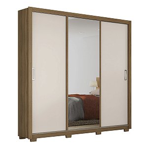 Guarda Roupa 3 Portas Casal Residence Amendola / Off White