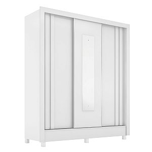 Guarda Roupa 3 Portas Ravel Casal Branco Demóbile