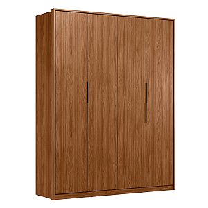 Guarda Roupa 4 Portas Attore Nogueira Touch Demartêz
