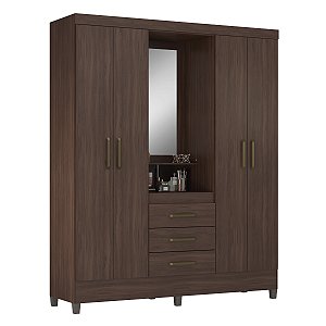 Guarda Roupa 4 Portas Pérsia Café Touch Demóbile
