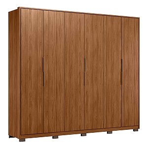 Guarda Roupa 6 Portas Atrice Nogueira Touch Demartêz