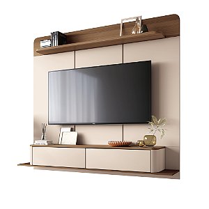 Home Theater Suspenso Galax Off White / Castanho - HB