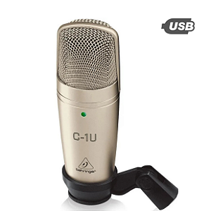 Microfone Behringer C-1u Condensador Champanhe Usb