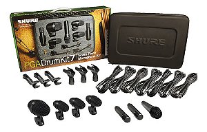 Kit De Microfones Shure Pga Drum Kit 7 Para Bateria Cor:Preto