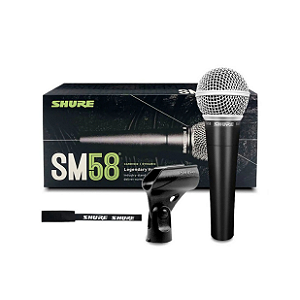 Microfone Dinamico Profissional Shure Sm58