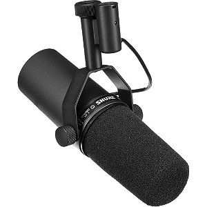 Microfone Shure Sm7b Dinâmico Cardióide Para Estúdio Cor:Preto