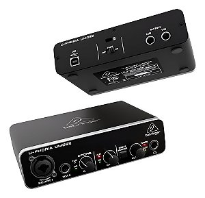 Interface De Áudio Behringer U-phoria Umc22 Midas Usb