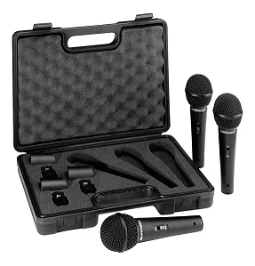 Kit Microfone Behringer Ultravoice XM1800S dinâmico supercardióide